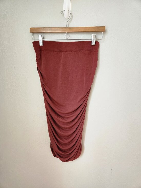 Moda International Chic Rouched Pencil Skirt - Picture 2 of 3